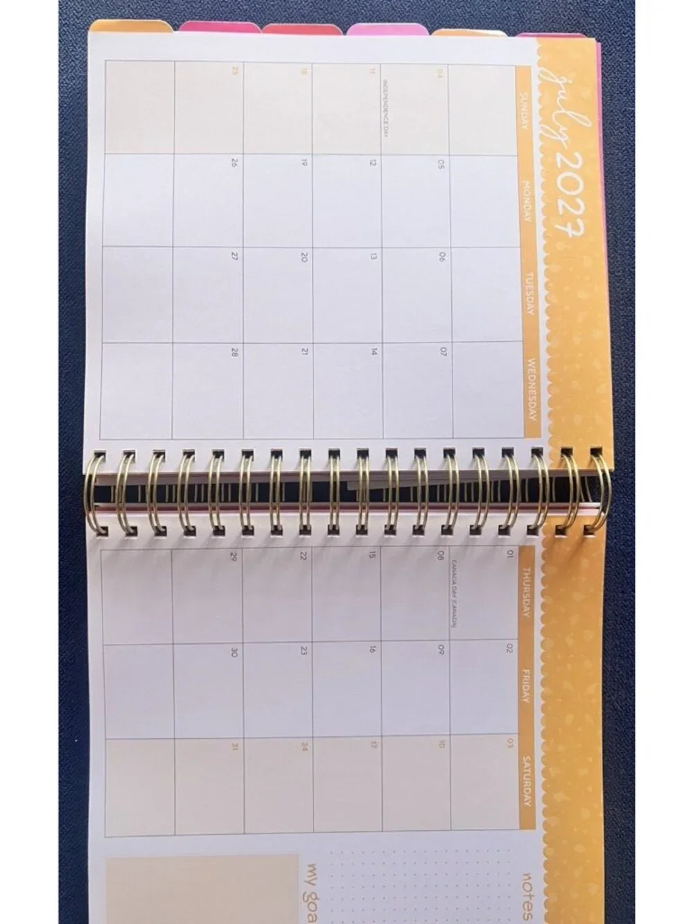 BEE & FLOWER 17 Month 2026-2027 Planner Month Day Week Organizer Planning Note